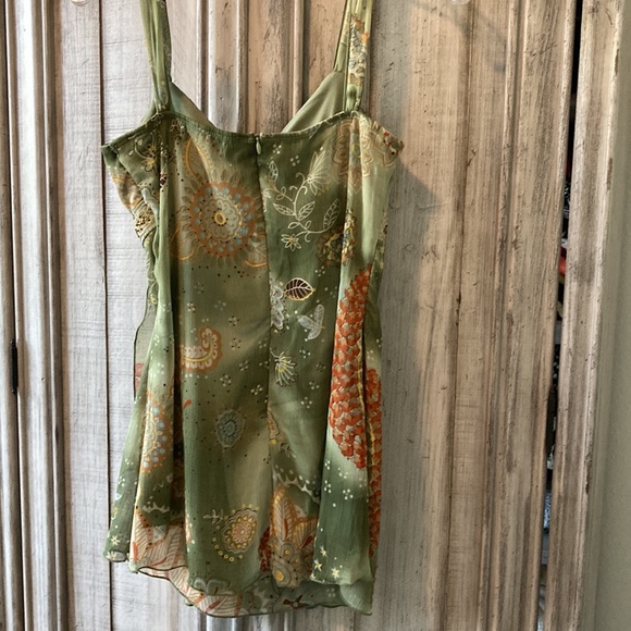 Silk blouse w/beads - Picture 5 of 7